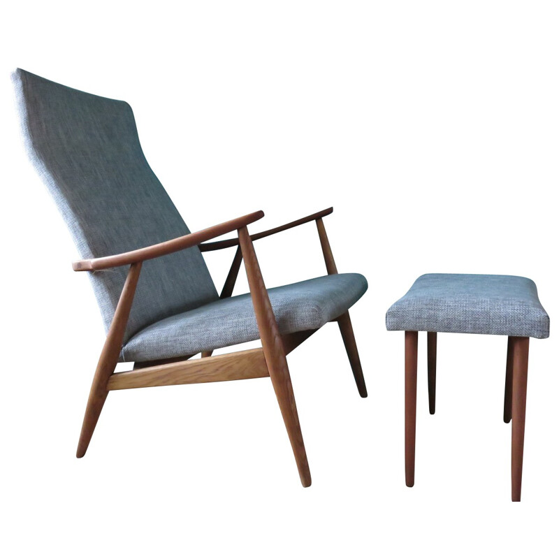 Danish chair and ottoman, Poul JENSEN - 1950s
