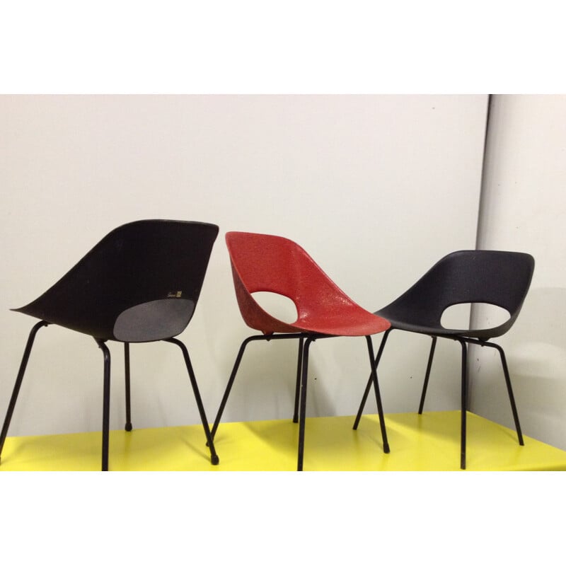 Set of 6 chairs "Tulip", Pierre GUARICHE - 1950s