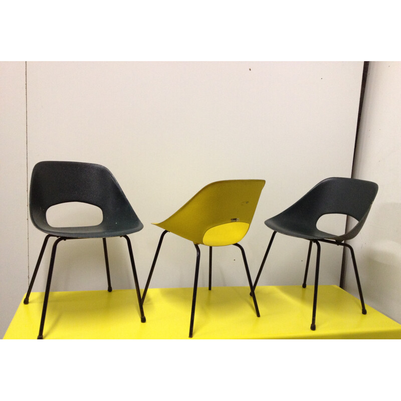 Set of 6 chairs "Tulip", Pierre GUARICHE - 1950s