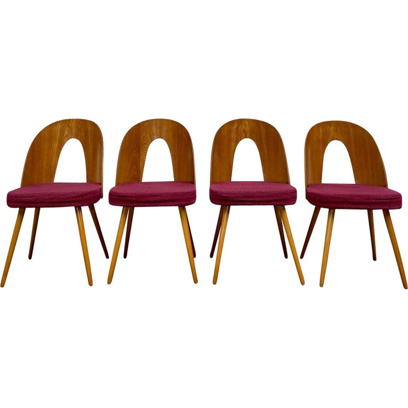 Set of 4 vintage chairs by Antonín Šuman for Tatra, 1960s