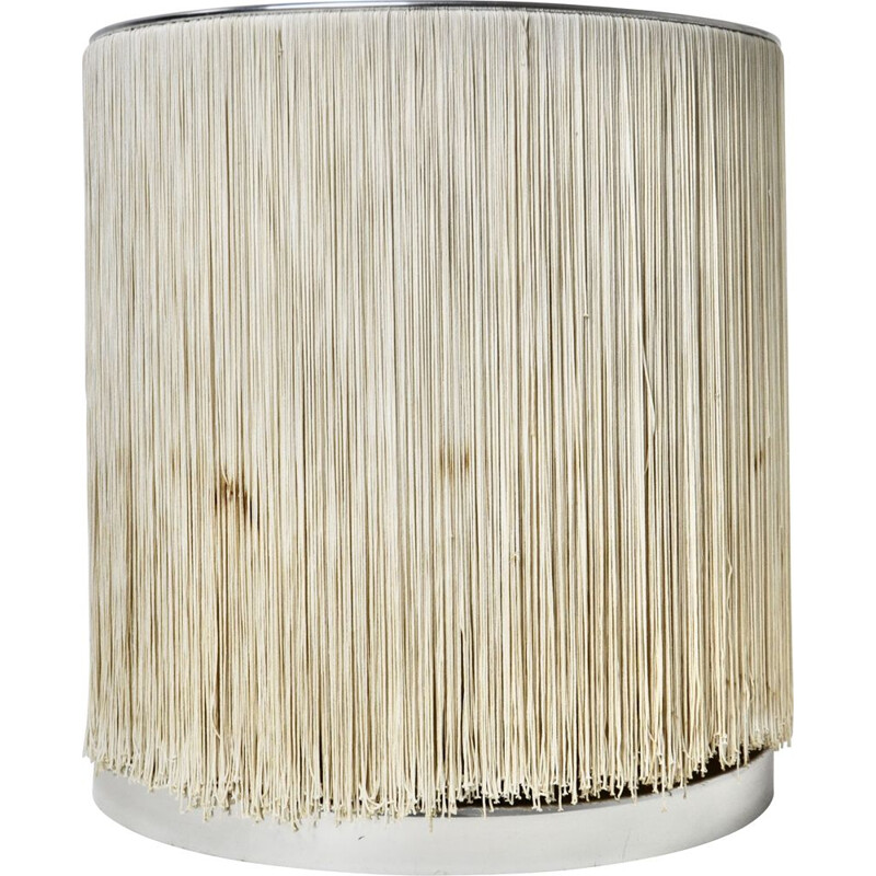 Vintage table lamp in rope and aluminium by Gianfranco Frattini for Arteluce, 1960