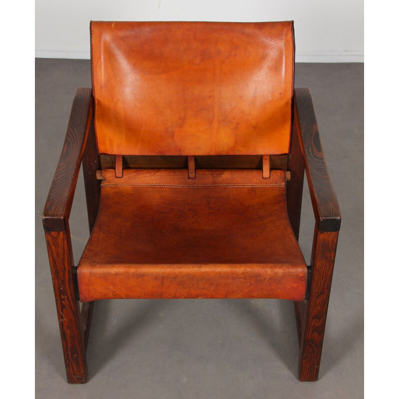 Vintage Diana leather armchair by Karin Mobring for Ikea, 1970