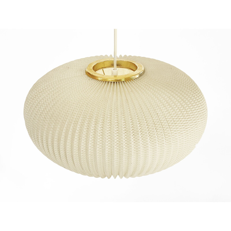 Vintage pearl shade pendant lamp by Lars Schiøler for Hoyrup Light, Denmark 1960s