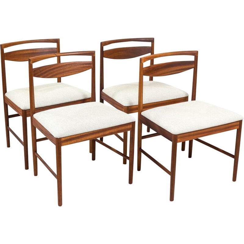 Set of 4 vintage teak dining chairs by A.H. Mcintosh & Co, UK 1960s