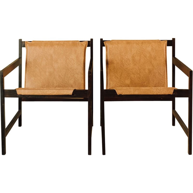 Pair of vintage Lia armchairs by Sergio Rodrigues, 1962