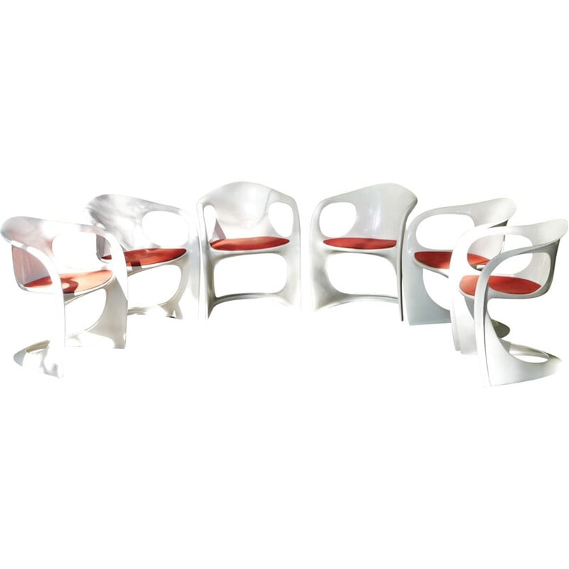 Set of 6 Casalino armchairs by Alexander Begge for Casala - 1970s
