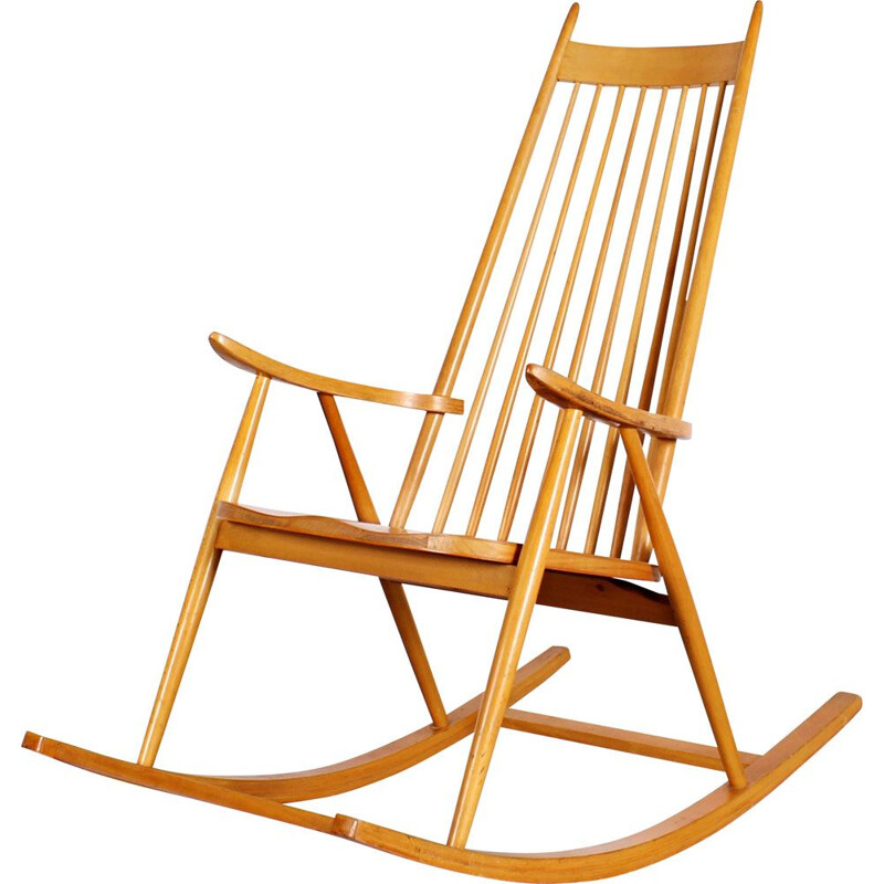 Vintage rocking chair by Varjosen Puunjalostus for Uusikylä