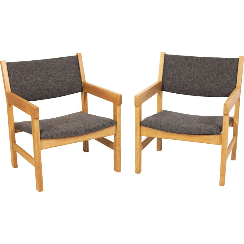 Pair of vintage armchairs by Hans J. Wegner for Getama