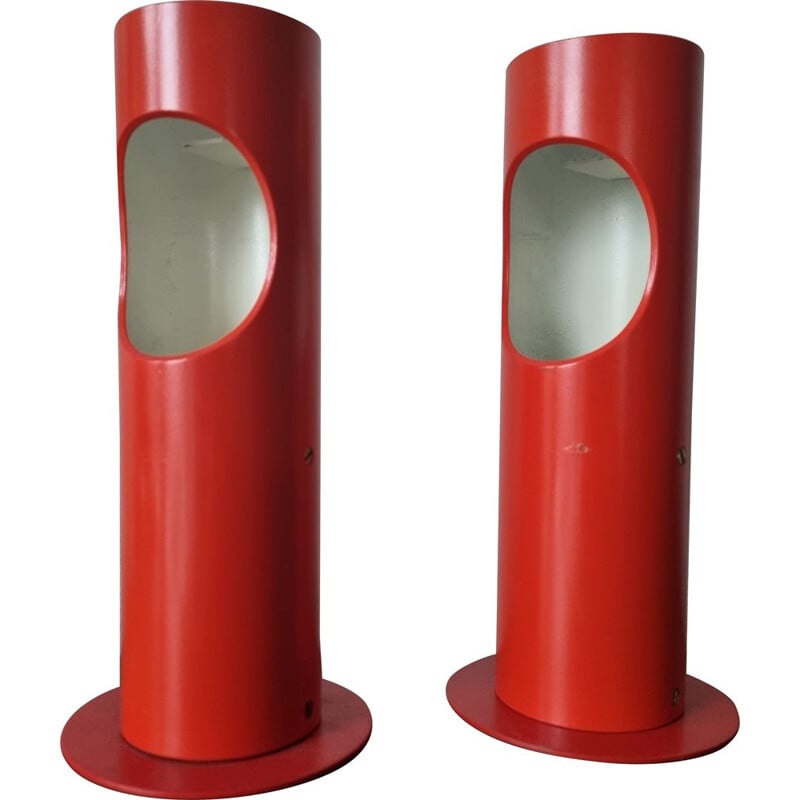 Pair of mid century table lamps by Napako for Josef Hurka, 1970s