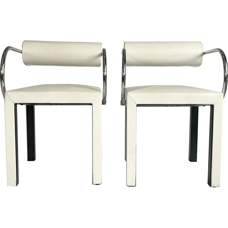 Pair of vintage "Arconda" chairs by Paolo Piva for B&B Italia, Italy 1980s