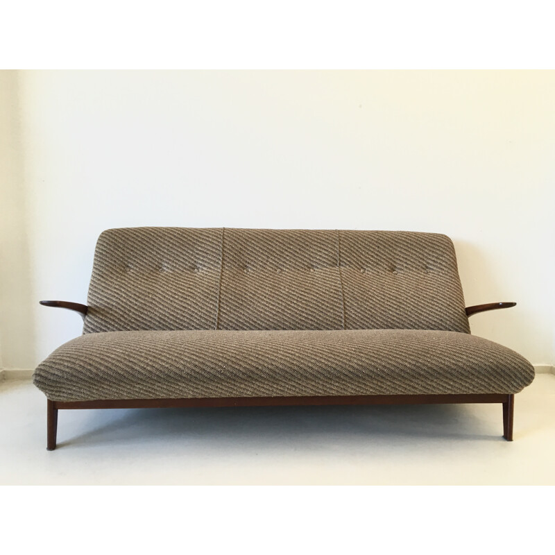 Norwegian teak and fabric sofa, GIMSON & SLATER - 1960s