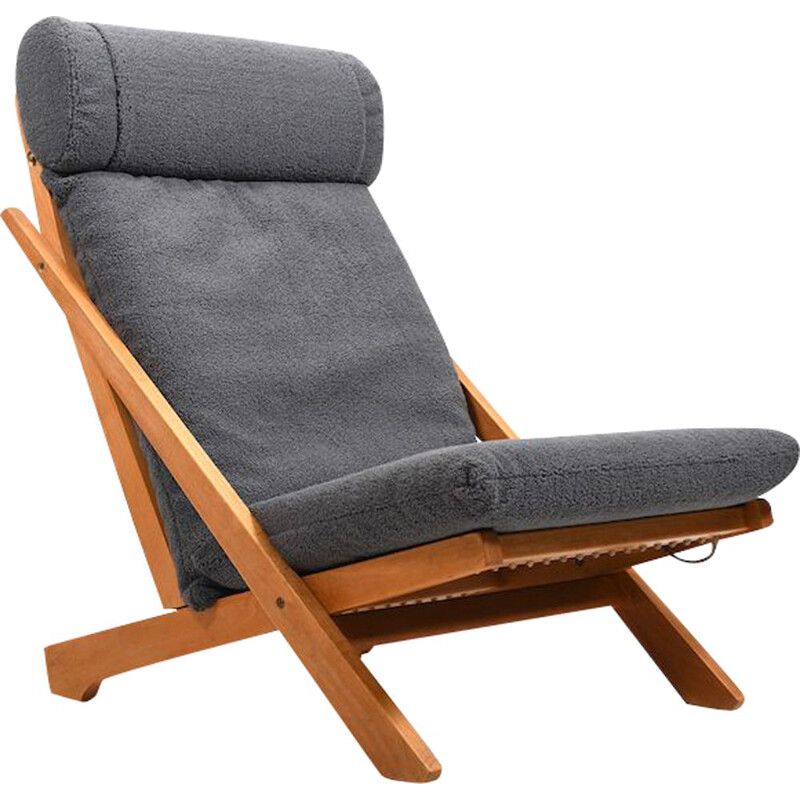 Vintage high-backed armchair by Hans J. Wegner for Carl Hansen & Søn, 1967