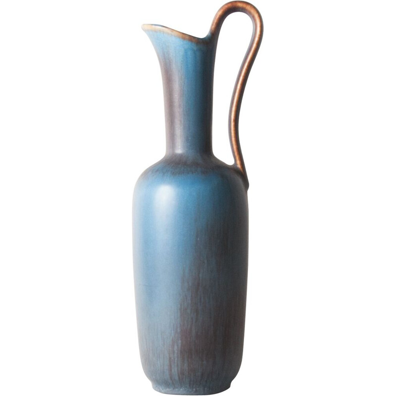 Vintage light blue jug by Gunnar Nylund for Rörstrand
