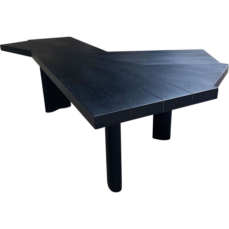 Vintage ventaglio black table by Charlotte Perriand for Cassina, 2010