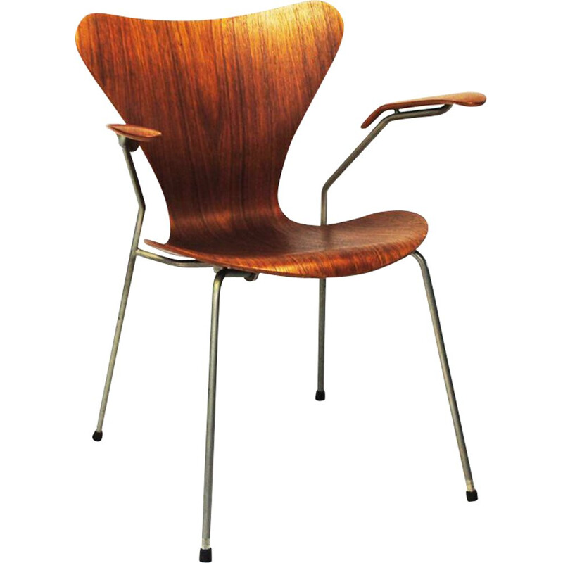 Vintage teak chair by Arne Jacobsen for Fritz Hansen