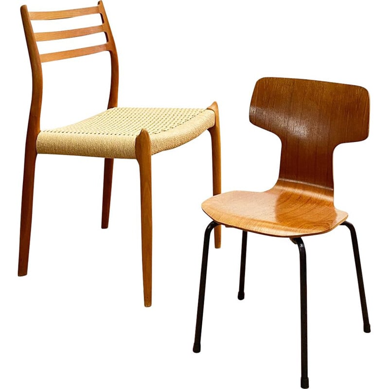 Mid century teak chair for kids by Arne Jacobsen for Fritz Hansen, Denmark