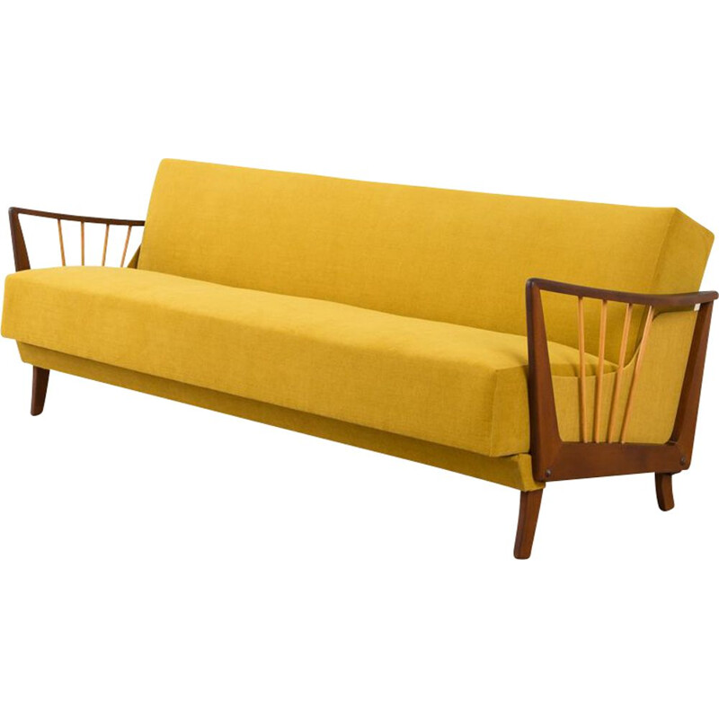 Vintage yellow sofa, 1950s