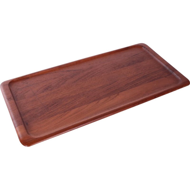 Vintage teak wooden tray by Digsmed, Denmark 1960s