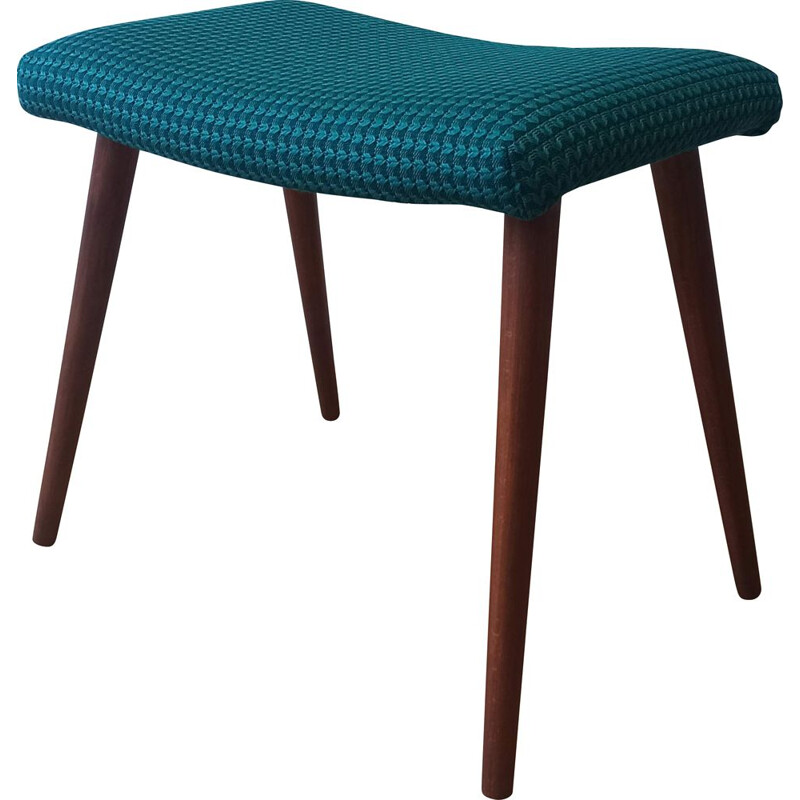 Vintage blue stool, 1970s