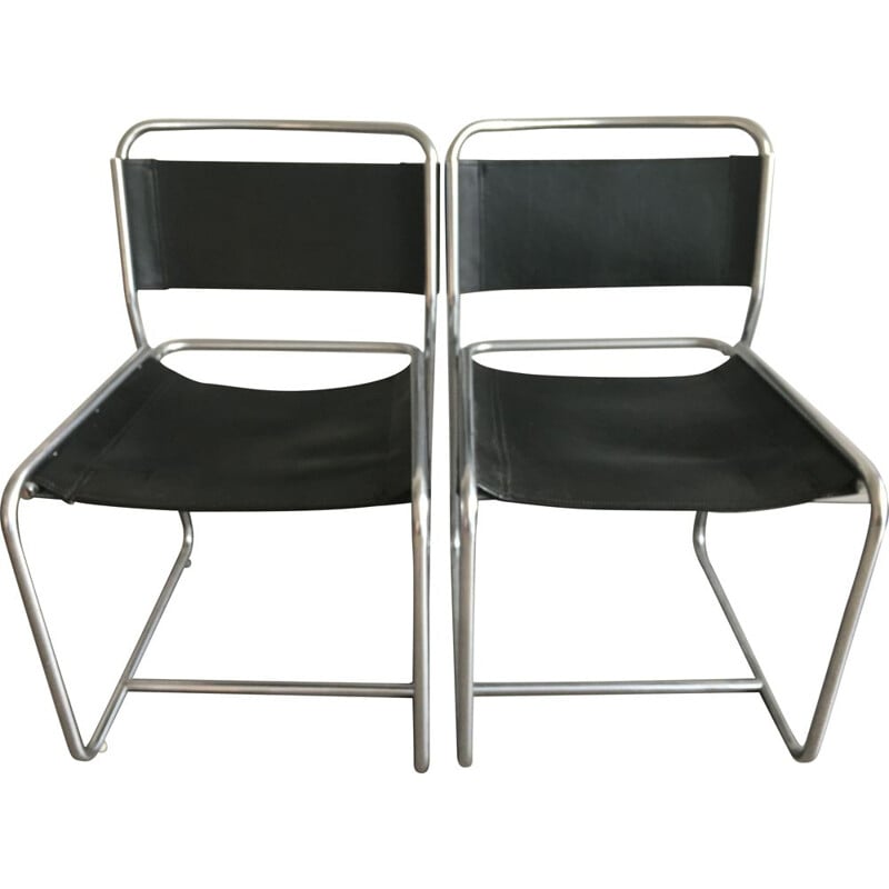 Pair of vintage dining chairs by Claire Bataille & Paul Ibens for 'T Spectrum, 1970
