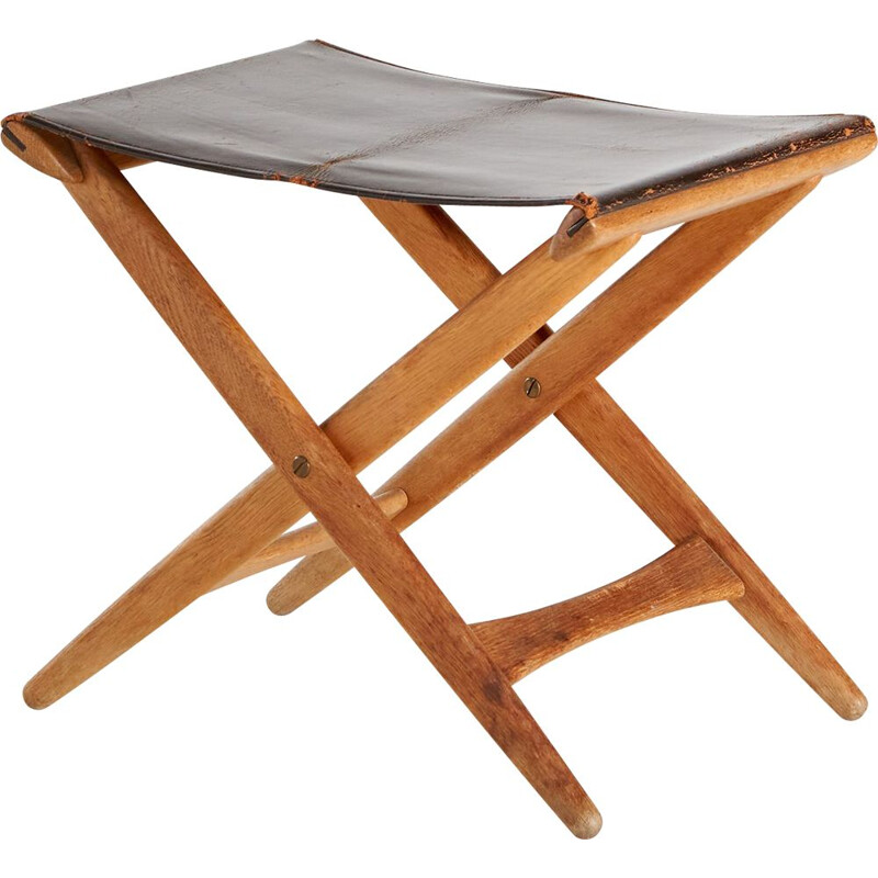 Vintage stool by Uno & Östen Kristiansson for Luxus, 1950s