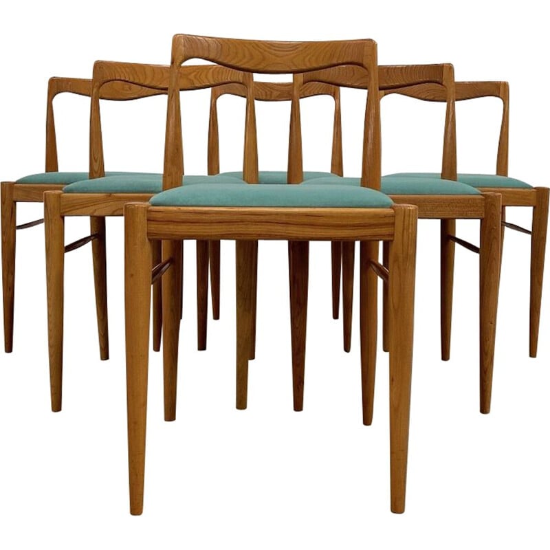Set of 6 vintage chairs by Karel Vycital for Drevotvar, 1960s