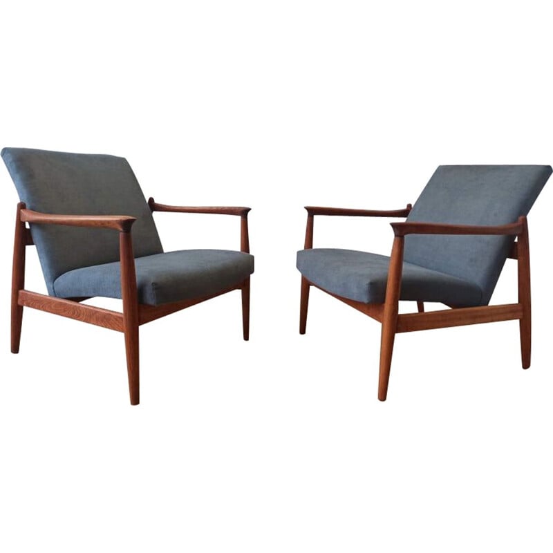Pair of vintage armchairs by E. Homa, 1970s