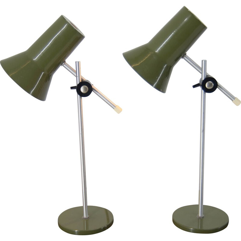 Pair of mid-century table lamps, Denmark 1960s