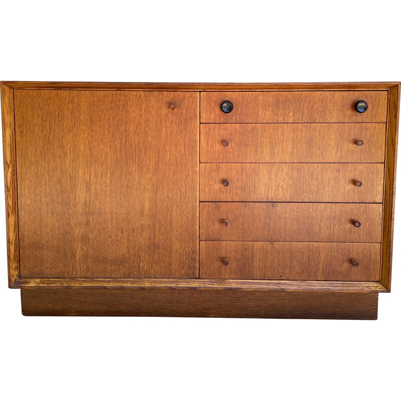 Scandinavian vintage 5-drawer sideboard