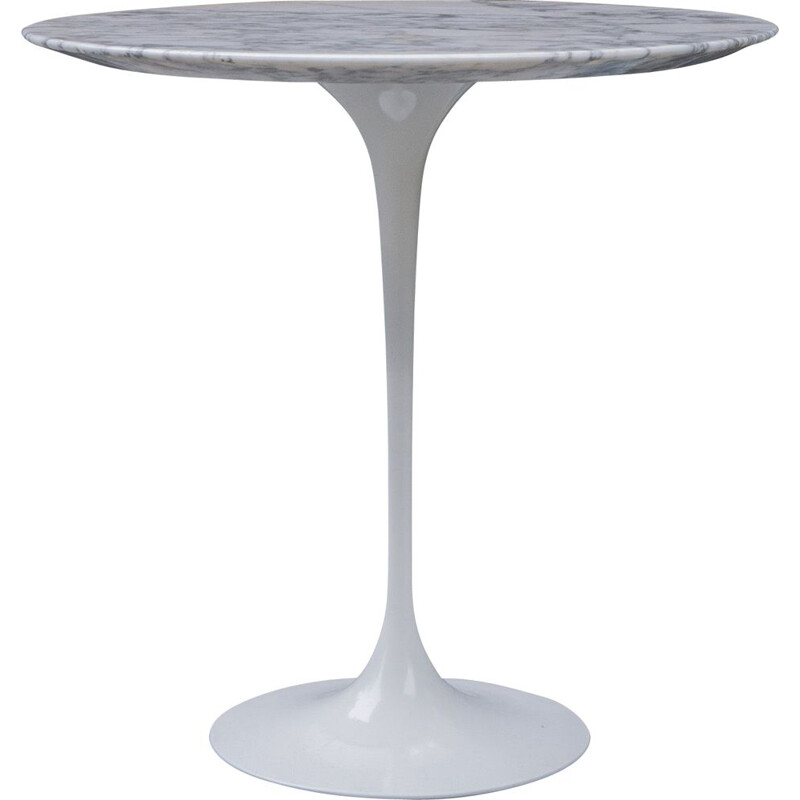 Vintage Calacatta marble pedestal table by Eero Saarinen for Knoll, 1957