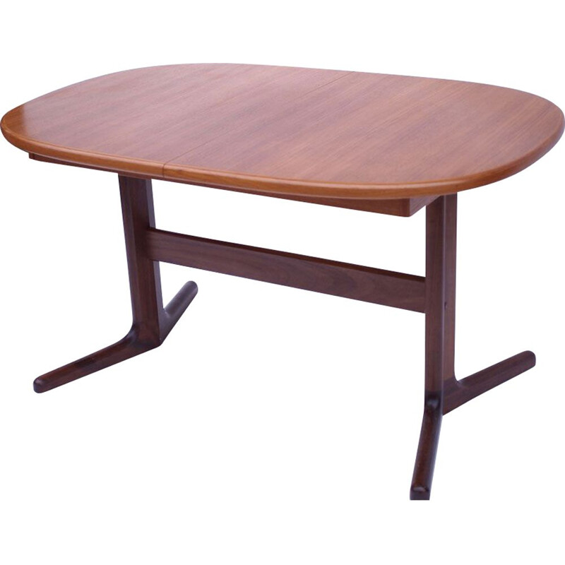 Scandinavian Danish vintage oval table, 1960