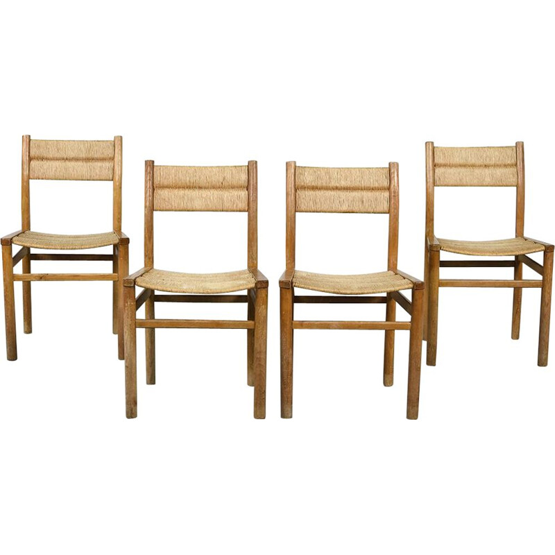 Set of 4 vintage Week-end chairs by Pierre Gautier-Delaye, 1958