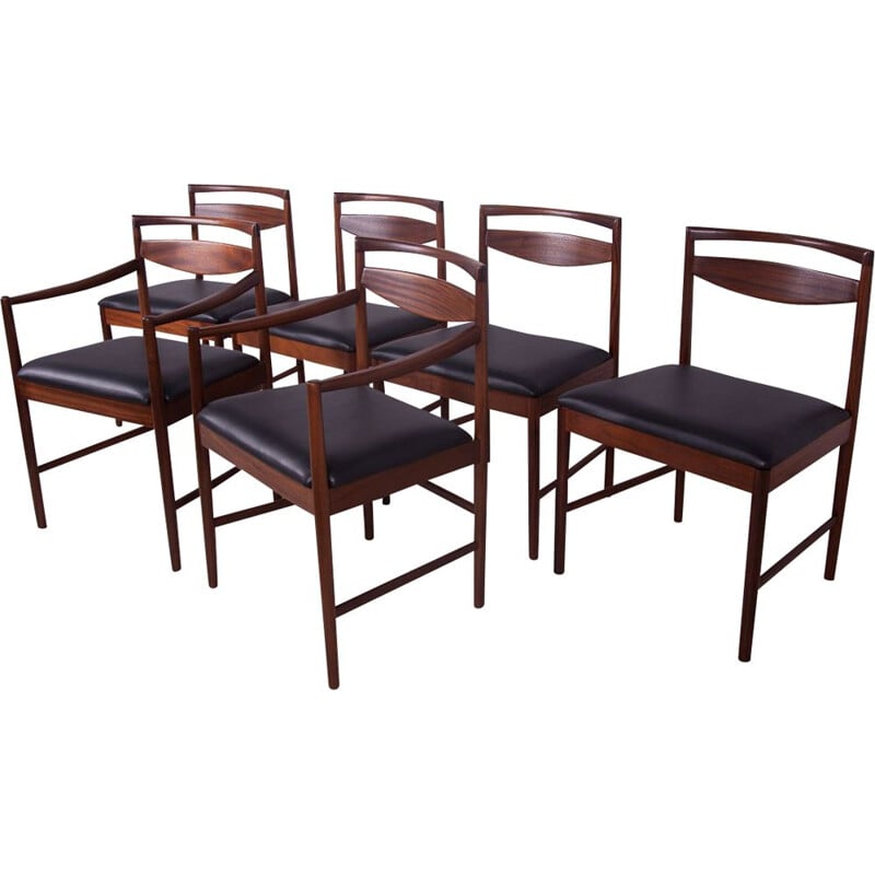 Set of 4 mid-century teak dining chairs by Tom Robertson for McIntosh, 1970s