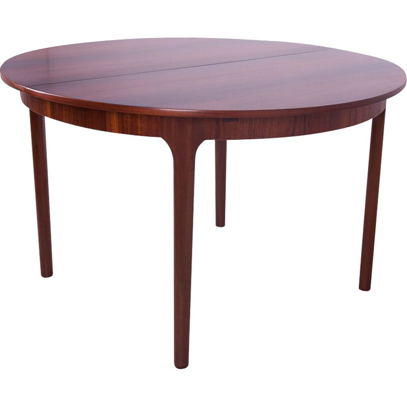 Vintage round extendable dining table by McIntosh, 1960s
