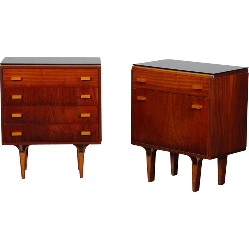 Pair of vintage night stands by Novy Domov, 1970
