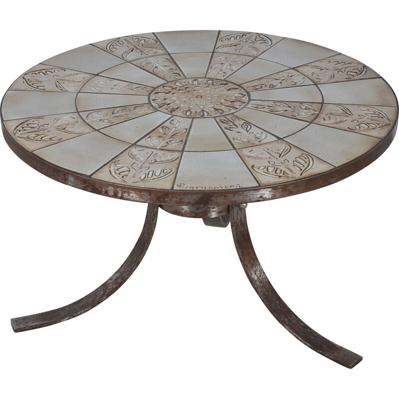 Vintage ceramic coffee table, 1950-1960-1970