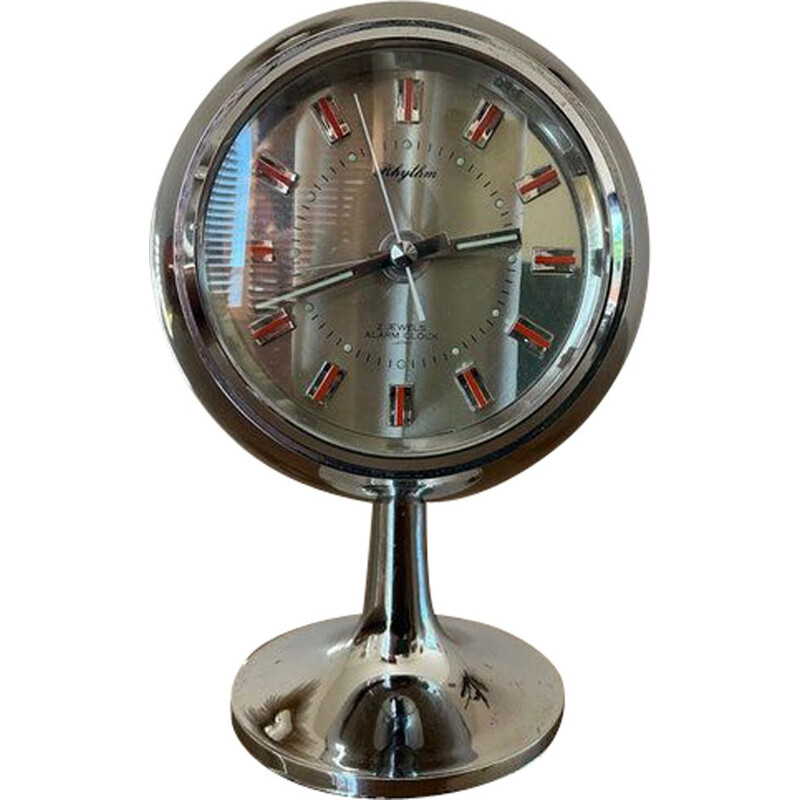 Vintage mechanical alarm clock Rhythm, Japan 1970