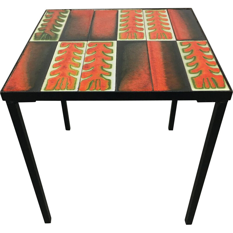 Vintage ceramic coffee table by Roger Capron