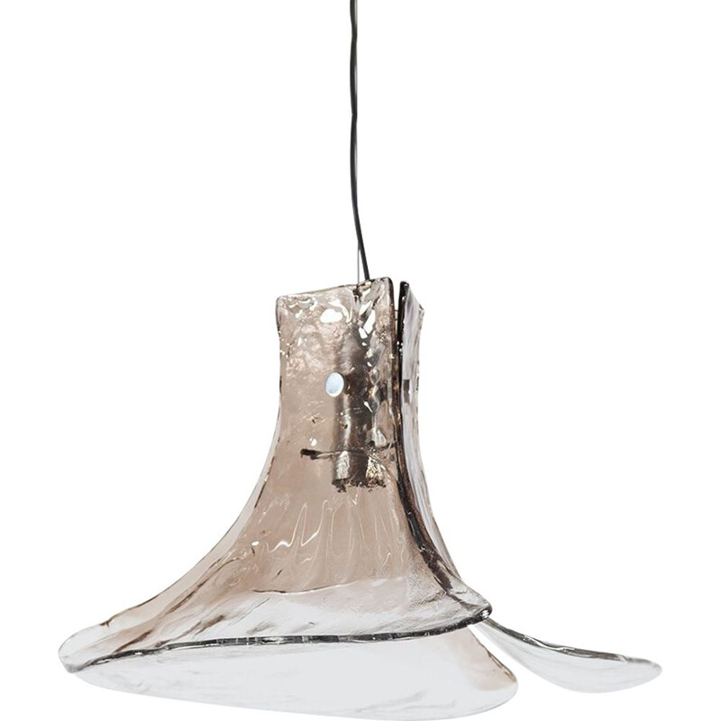 Vintage Murano glass pendant lamp by Carlo Nason for Mazzega