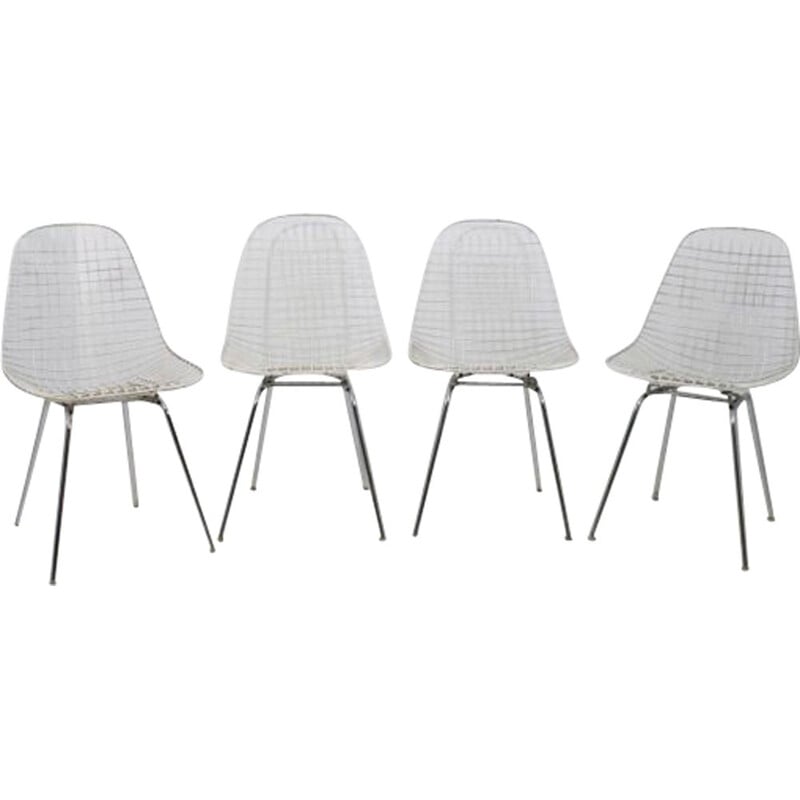 Set of 4 vintage Eames chairs 1st edition by Herman MILLER, Germany 1952s