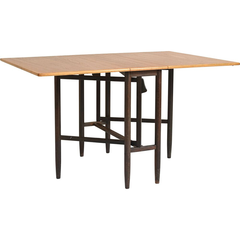 Vintage "Slagbord" teak extending table