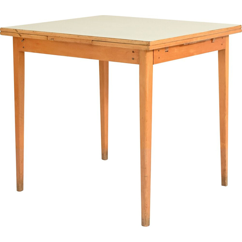 Vintage square extendable dining table, Sweden 1960-1970
