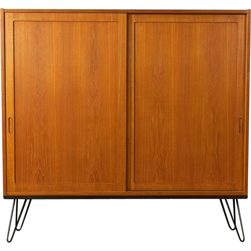 Vintage cabinet with two sliding doors by Poul Hundevad, Denmark 1960s