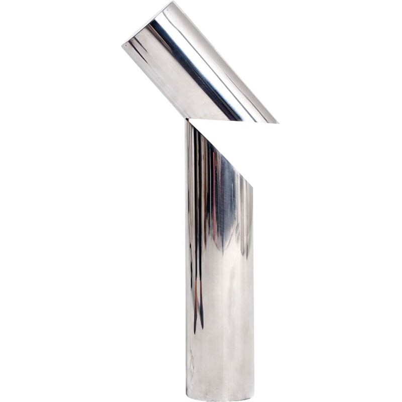 Contemporary vintage "Ida" steel table lamp by Axel Chay, France