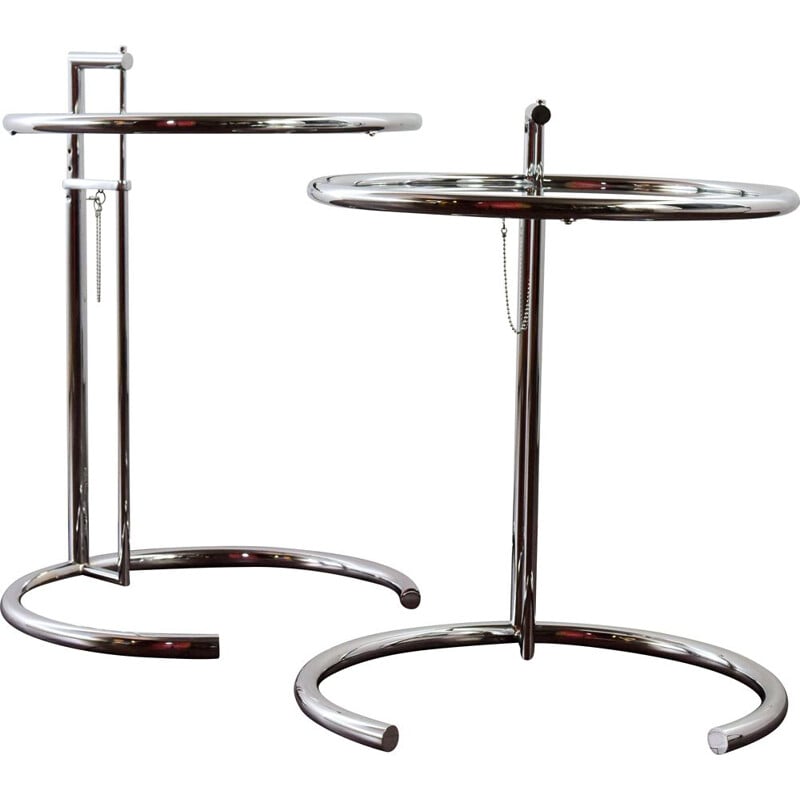 Vintage adjustable side table by Eileen Gray