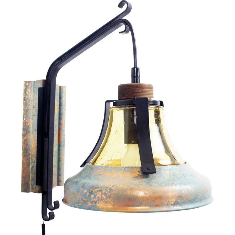 Vintage lantern wall lamp by Doria Leuchten, 1950-1960