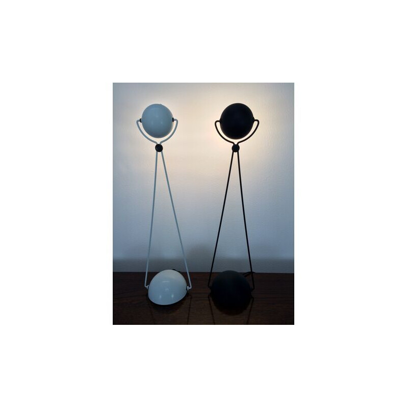 Vintage white Meridiana lamp by Paolo Piva for Stefano Cevoli