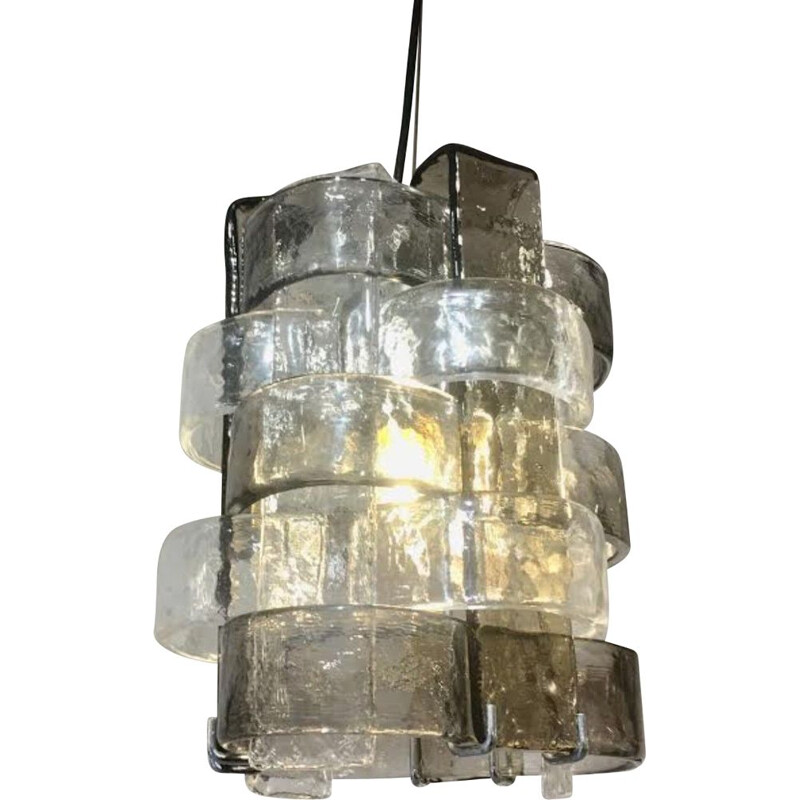 Mid-century pendant lamp in Murano glass by Carlo Nason, Italy 1960