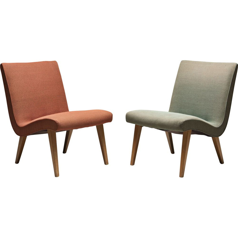 Pair of vintage "Vostra" armchairs by Jens Risom for Knoll In, 1950s