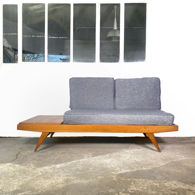 Vintage sofa "day and night" by Pierre Guariche for Freespan, 1954